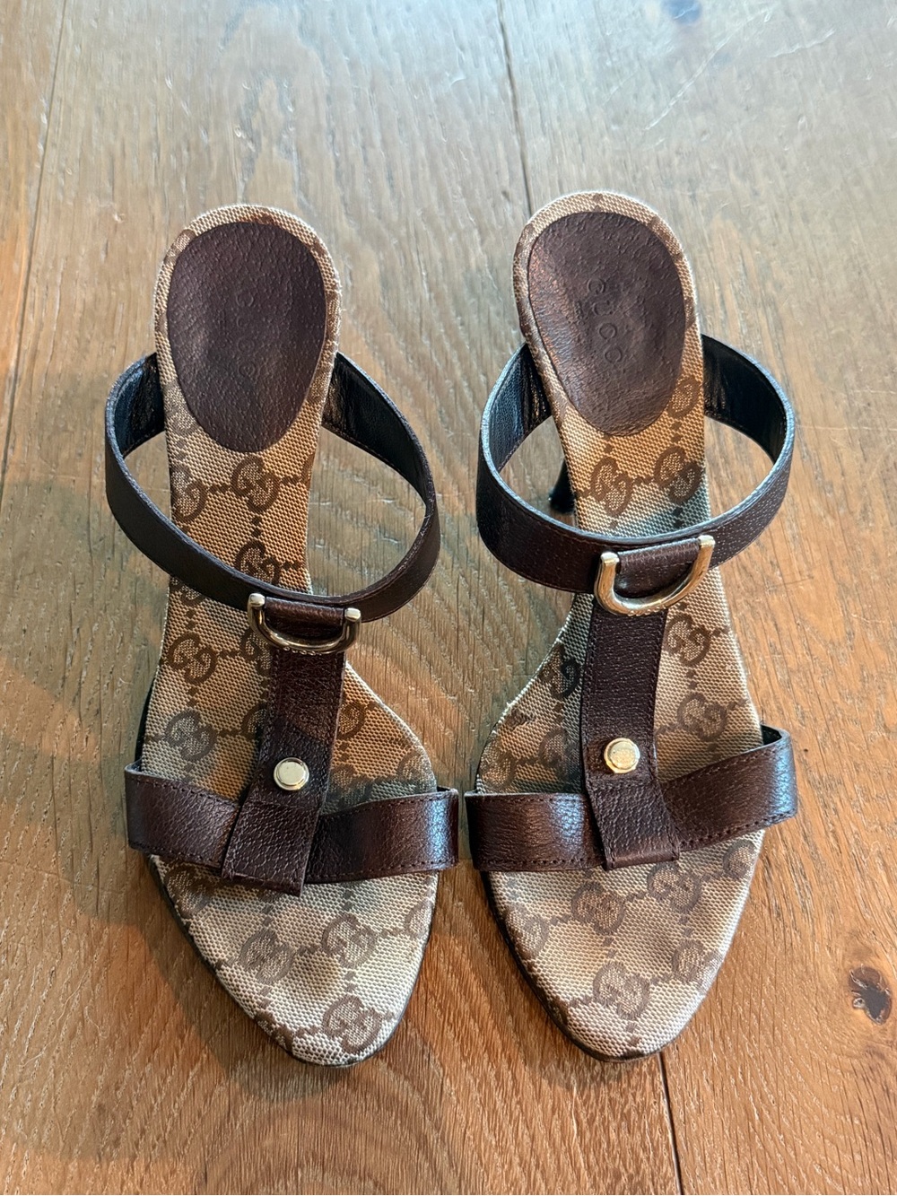 Gucci Tom Ford Era Monogram Mules